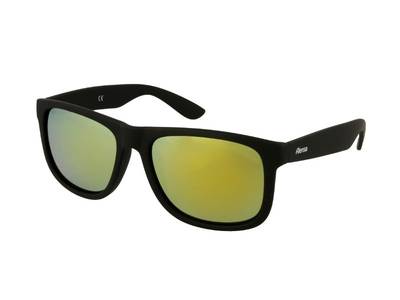 Lunettes de soleil Sport Miroir Noir Or