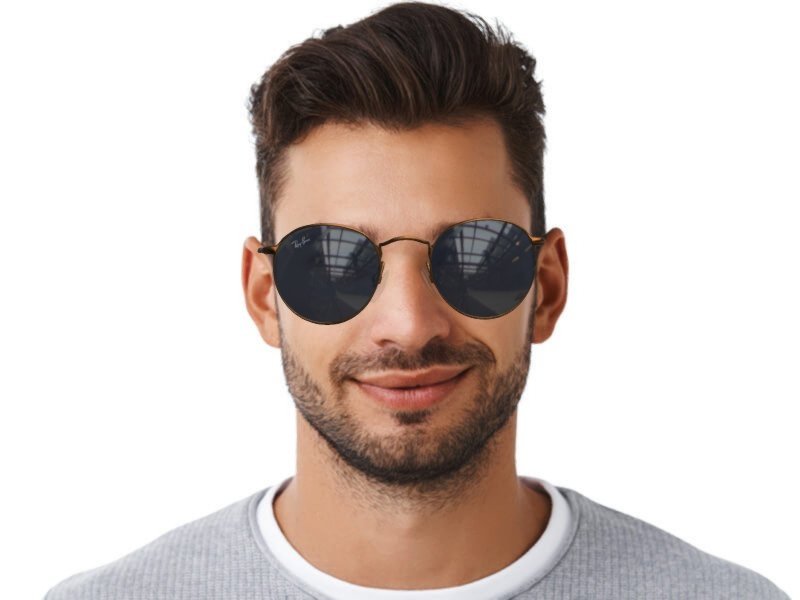 Lunette ray ban ronde noir shop