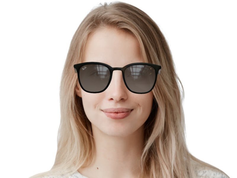RB4278 628271 black on matte black